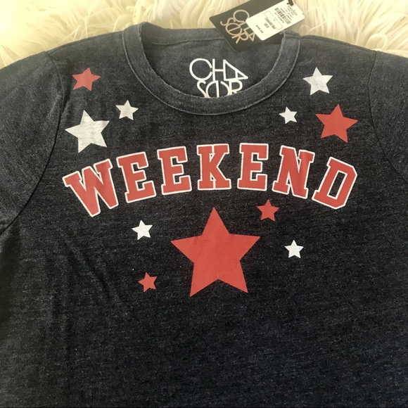 NWT Chaser weekend star graphic t shirt - Picture 4 of 6